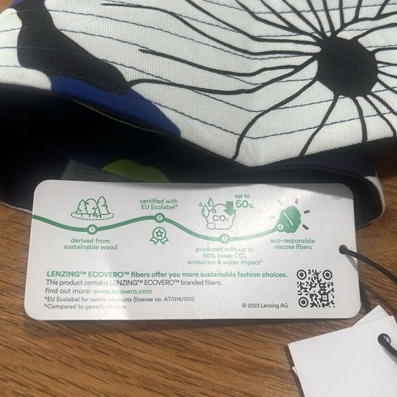 NWT SKFK Ude Kokomo Blue Green Bucket Hat Reversible Eco Vero One Size - Picture 9 of 9